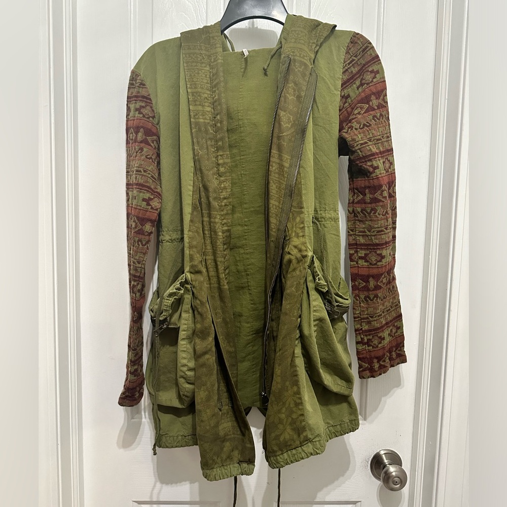 Free People Green Utility Jacket
